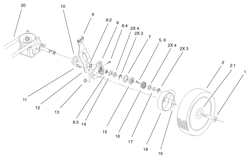 Gear Case and Wheel Assembly