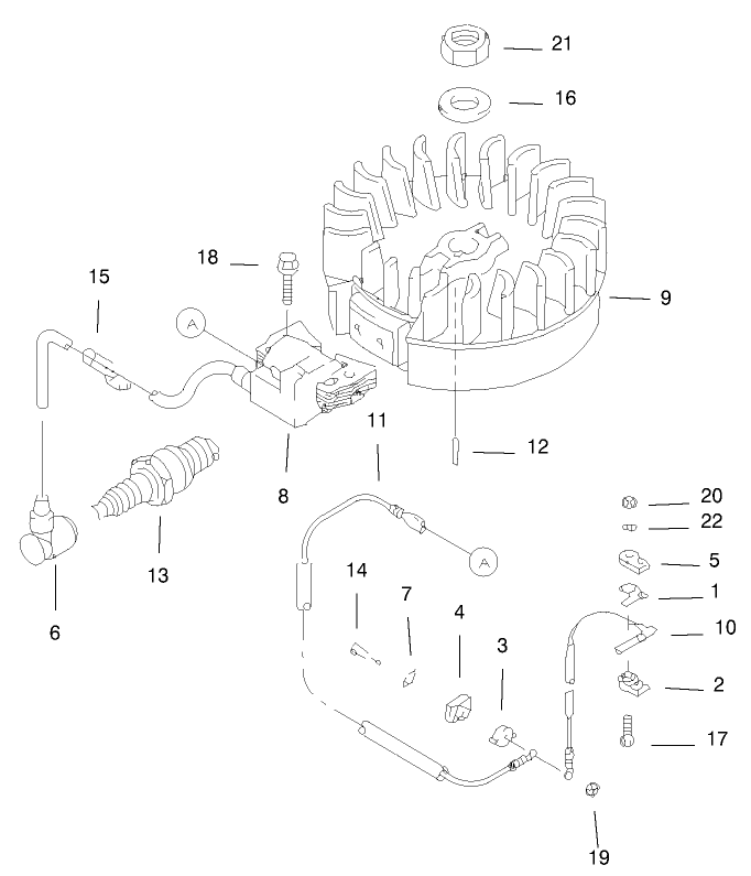 Flywheel and Ignition Assembly