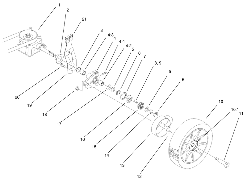 Gear Case and Wheel Assembly