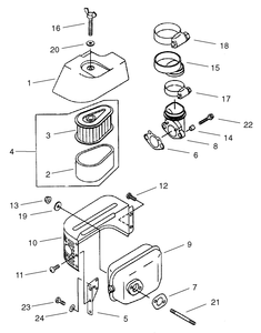 Air Filtermuffler Assembly