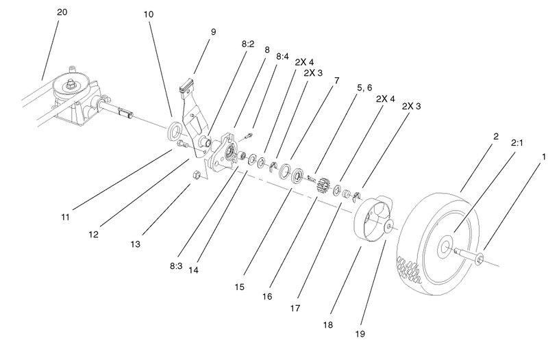 Gear Case And Wheel Assembly
