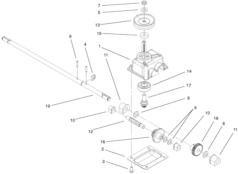 Gear Case Assembly 104 7674