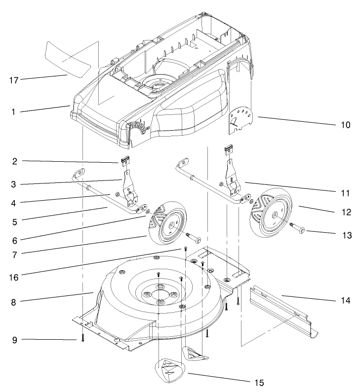Deck Liner And Wheel Assembly