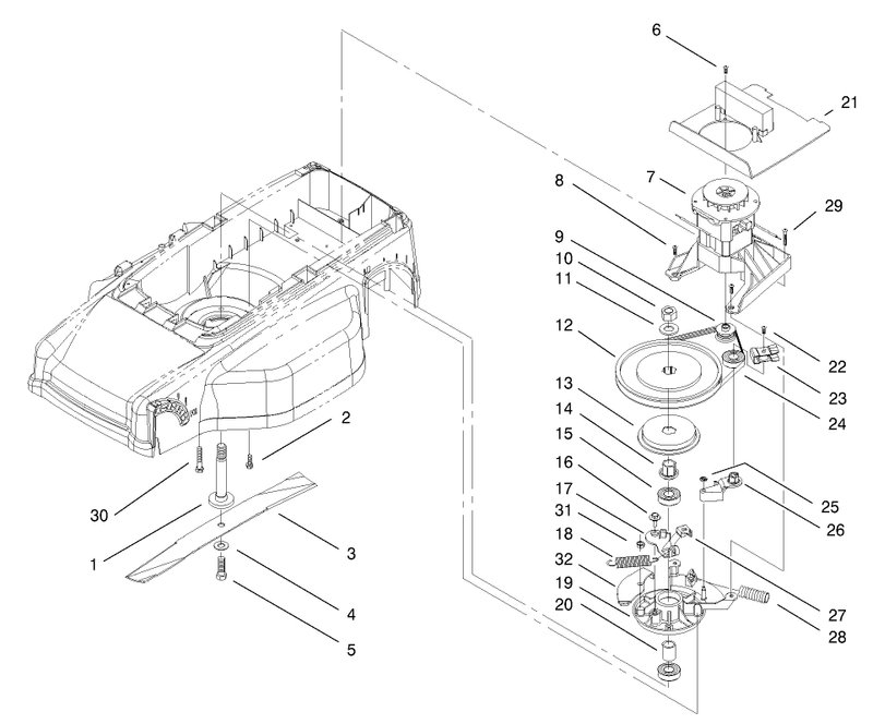 Motor And Blade Assembly