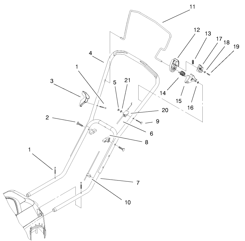 Handle and Controls Assembly