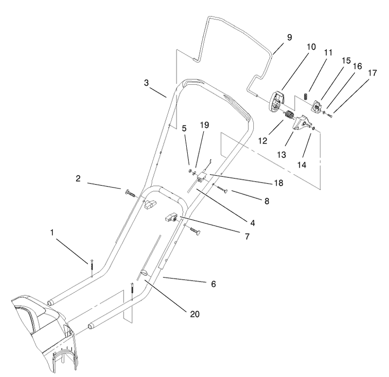 Handle And Controls Assembly
