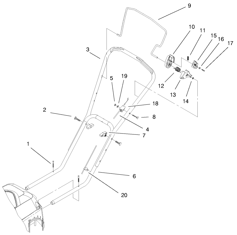 Handle and Controls Assembly