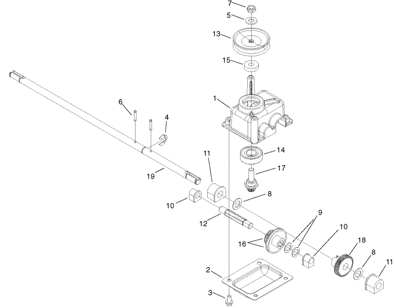 Gearcase Assembly No 104 7676