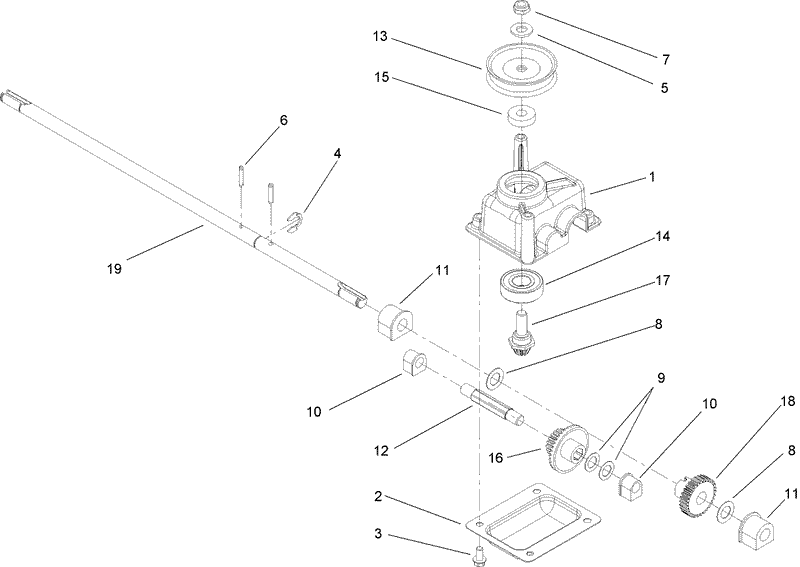 Gear Case Assembly No 108 8140