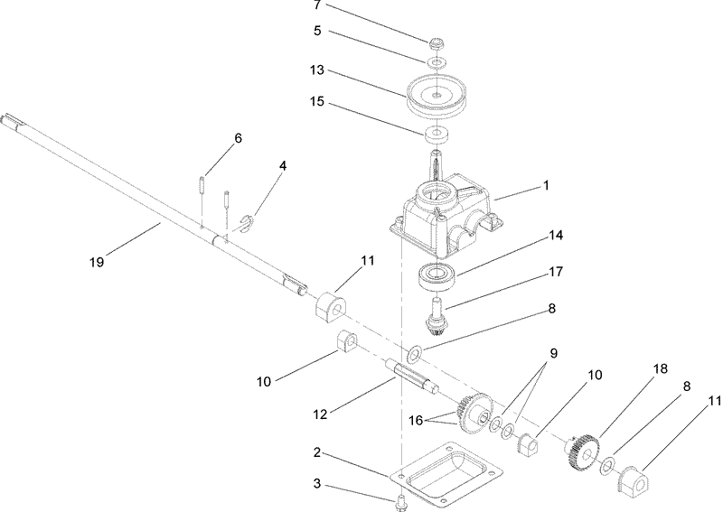 Gear Case Assembly No 108 8140