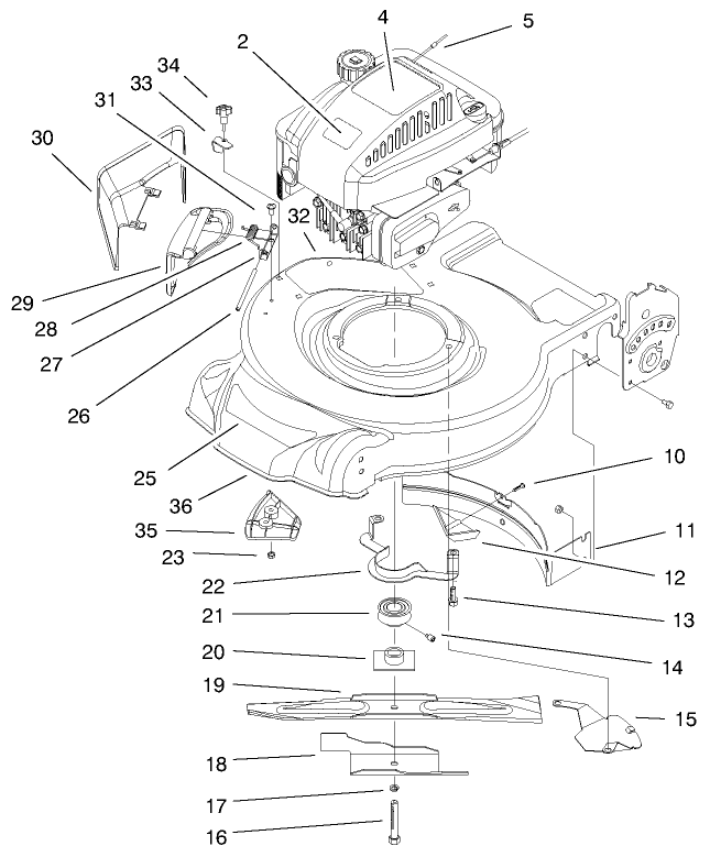 Engine and Blade Assembly