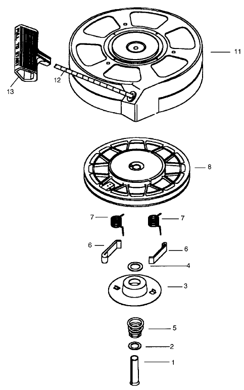 Recoil Starter No 590702 optional