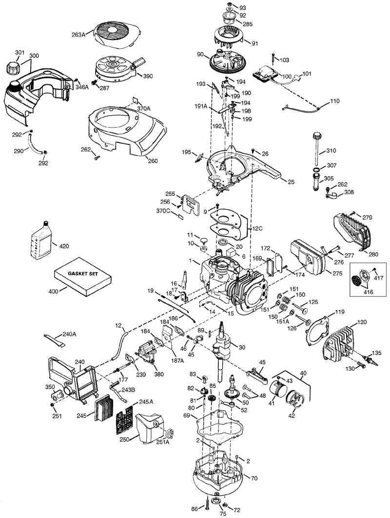Tecumseh Engine Model Vlv126 502080e cont