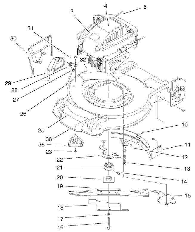 Engine and Blade Assembly