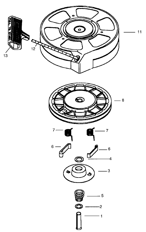 Recoil Starter No 590702 optional