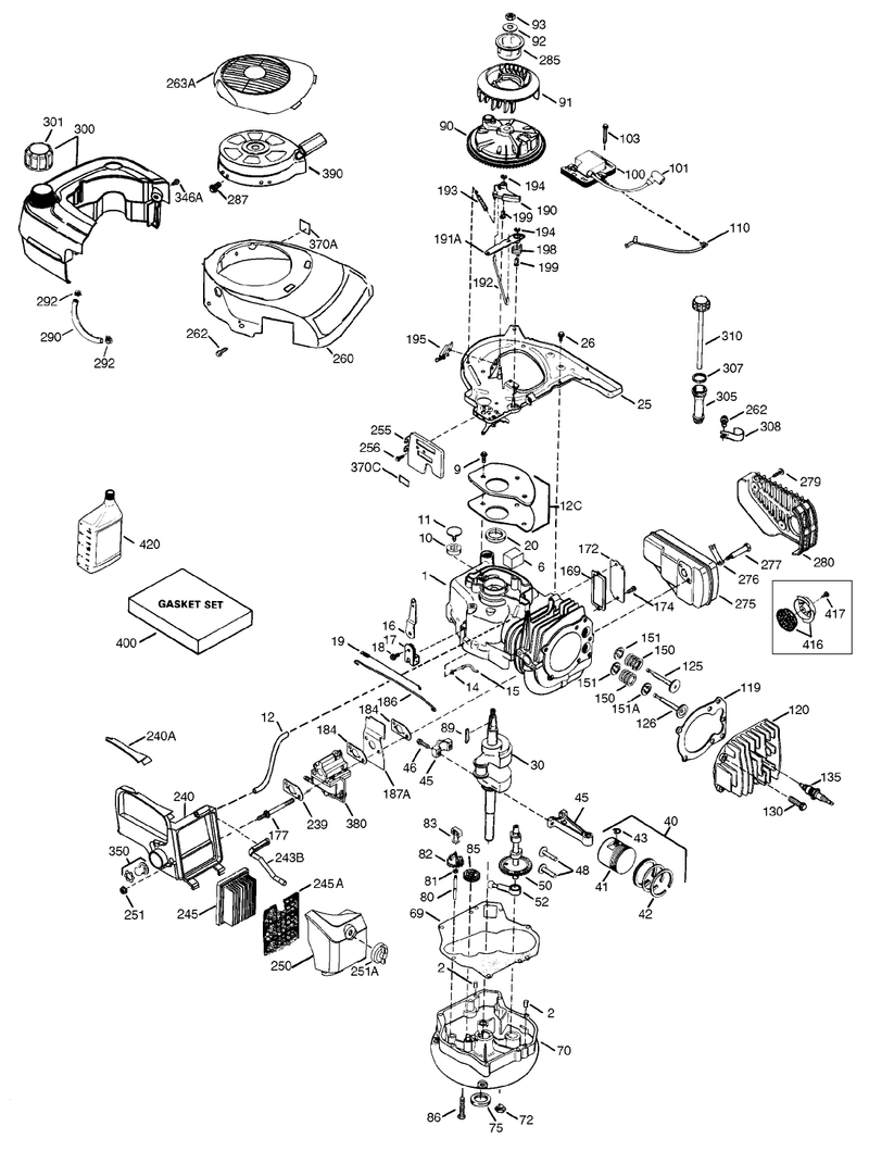 Tecumseh Engine Model Vlv126 502080e cont