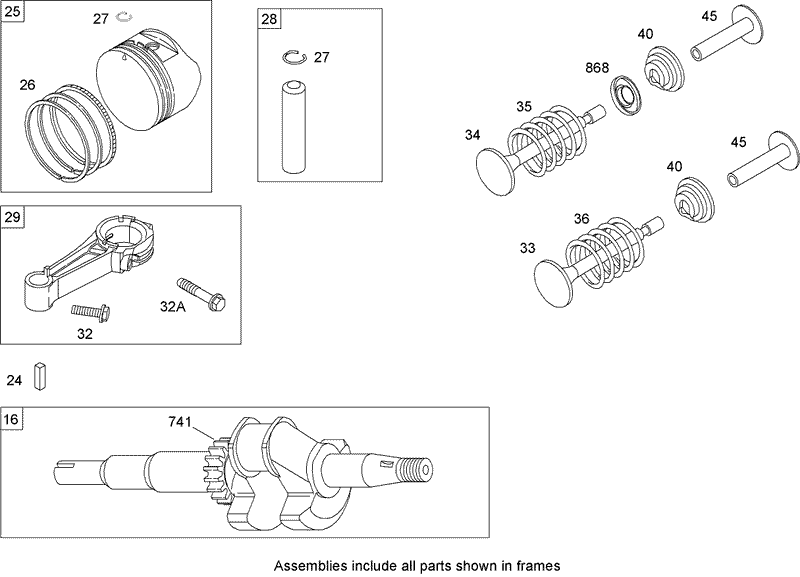 Crankshaft Assembly Briggs and Stratton 126T02 0139 B1
