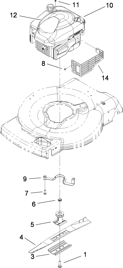 Engine and Blade Assembly