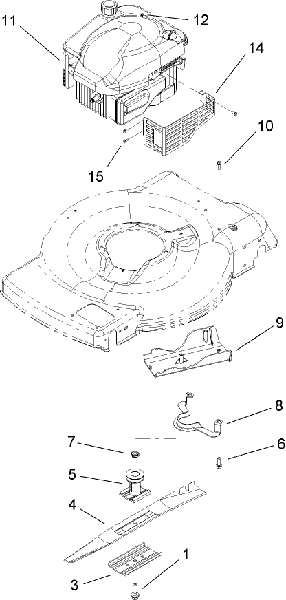 Engine and Blade Assembly