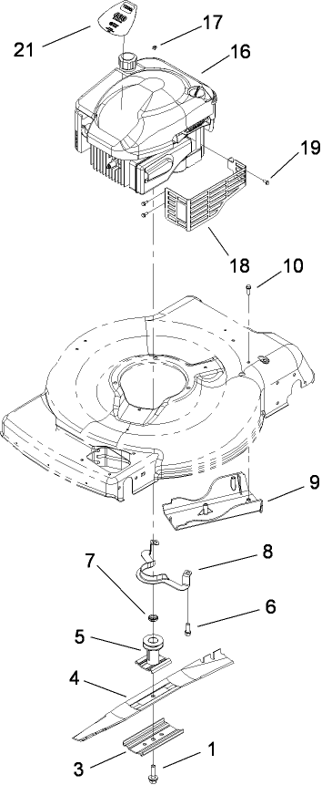 Engine and Blade Assembly