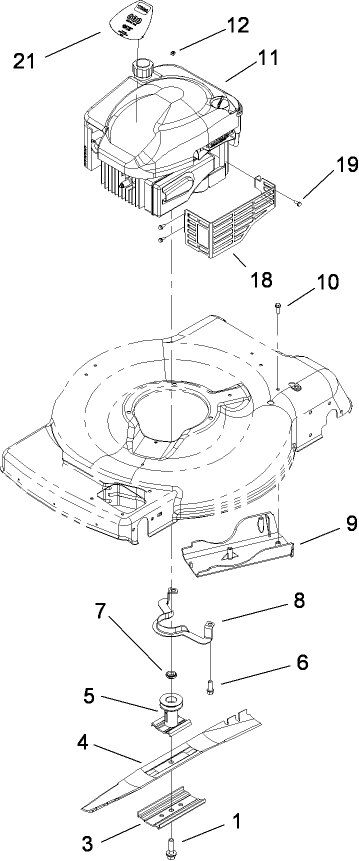 Engine and Blade Assembly