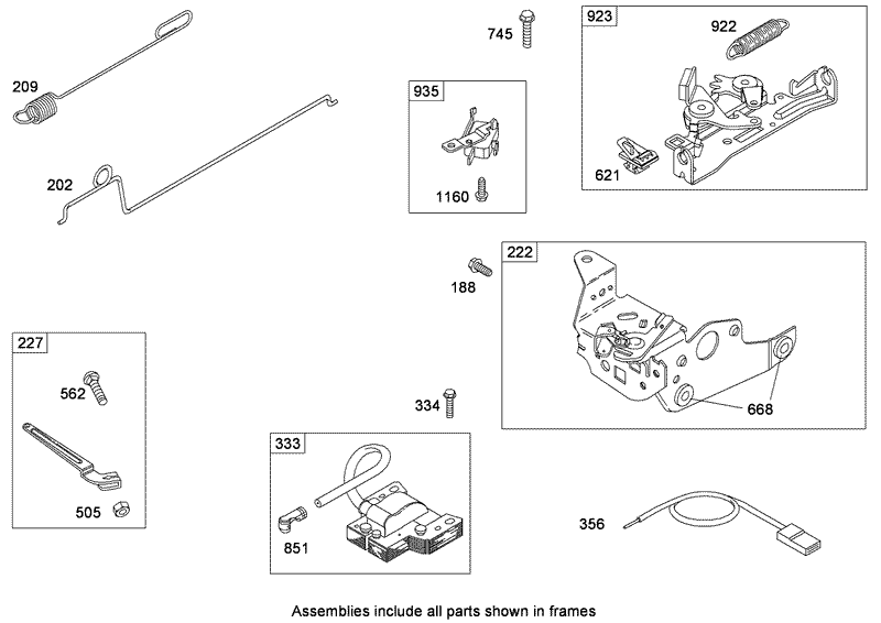 Governor Assembly Briggs and Stratton 126T05 0222 B1