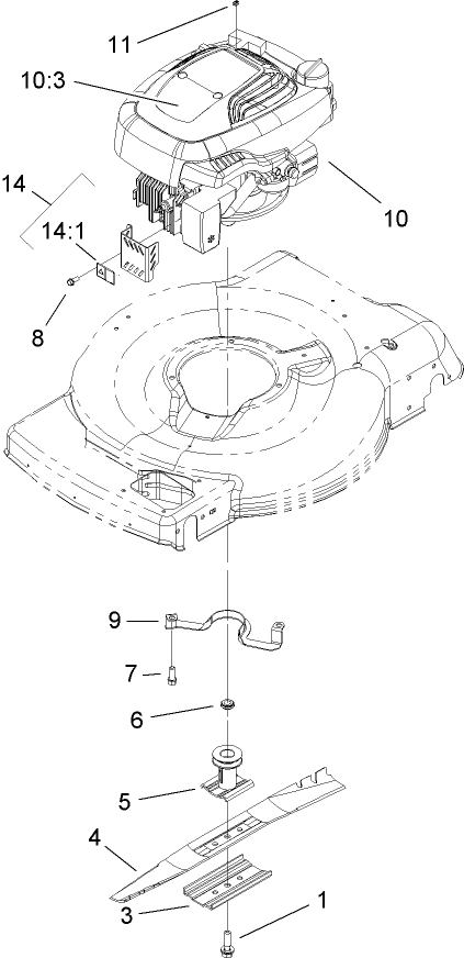 Engine and Blade Assembly