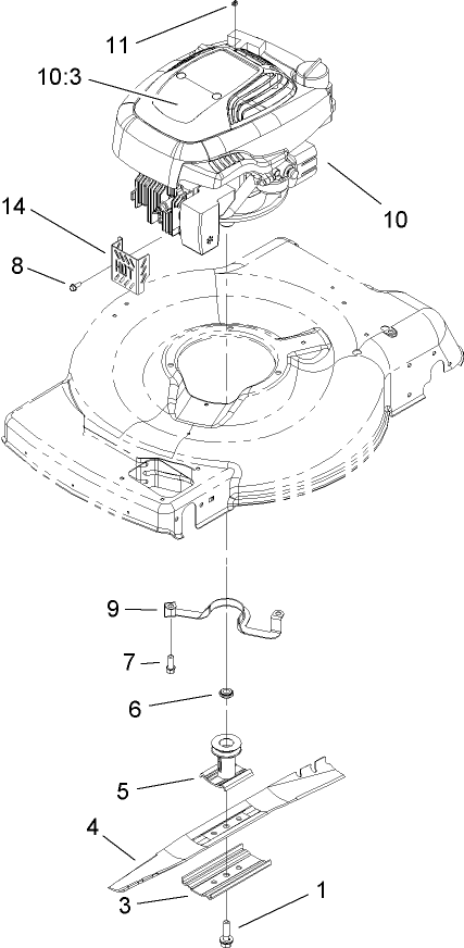 Engine and Blade Assembly