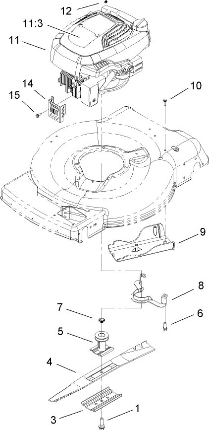 Engine and Blade Assembly