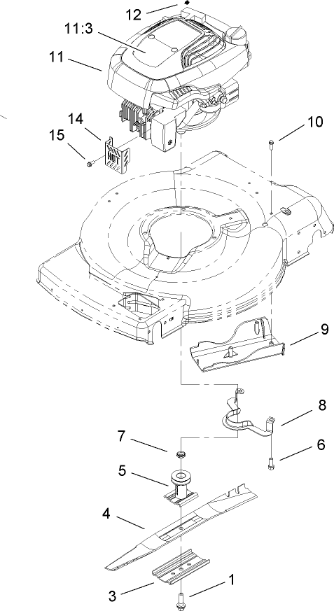Engine and Blade Assembly