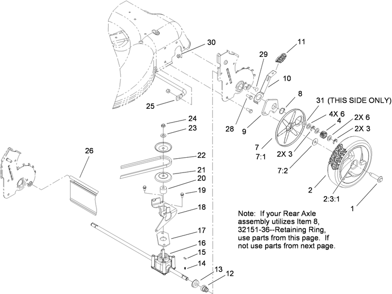 Rear Axle Assembly