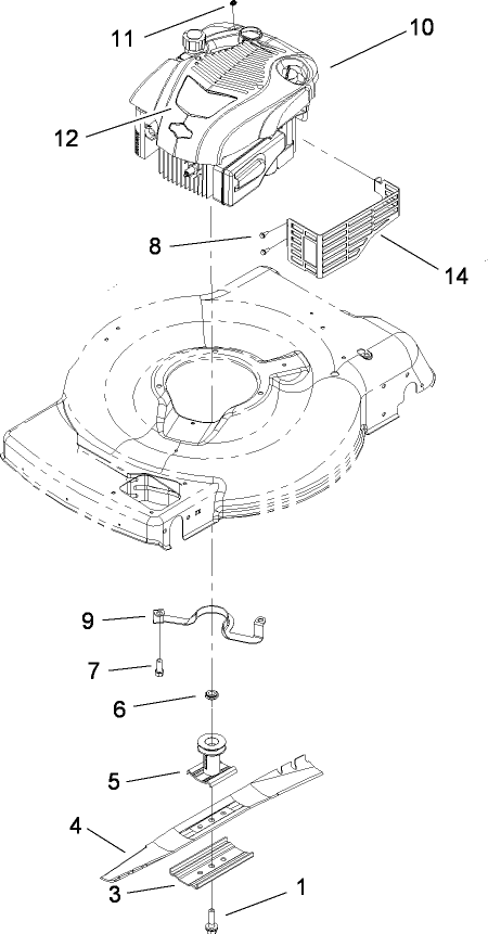 Engine and Blade Assembly