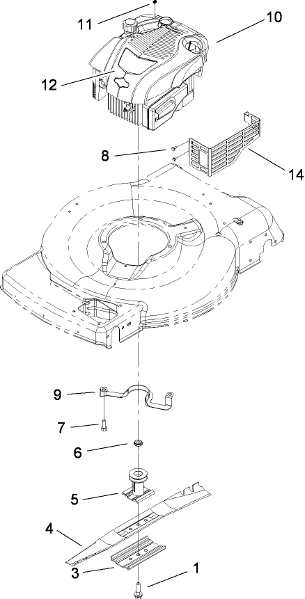 Engine and Blade Assembly