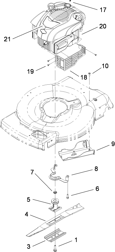 Engine and Blade Assembly