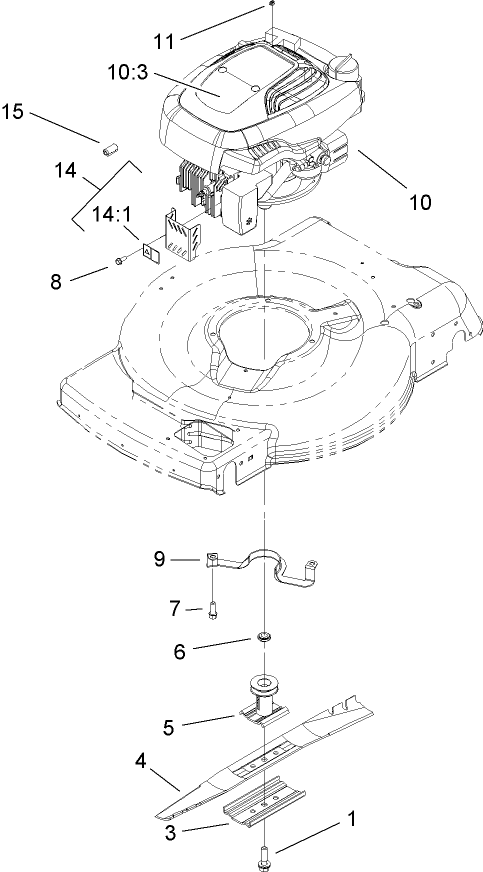 Engine and Blade Assembly