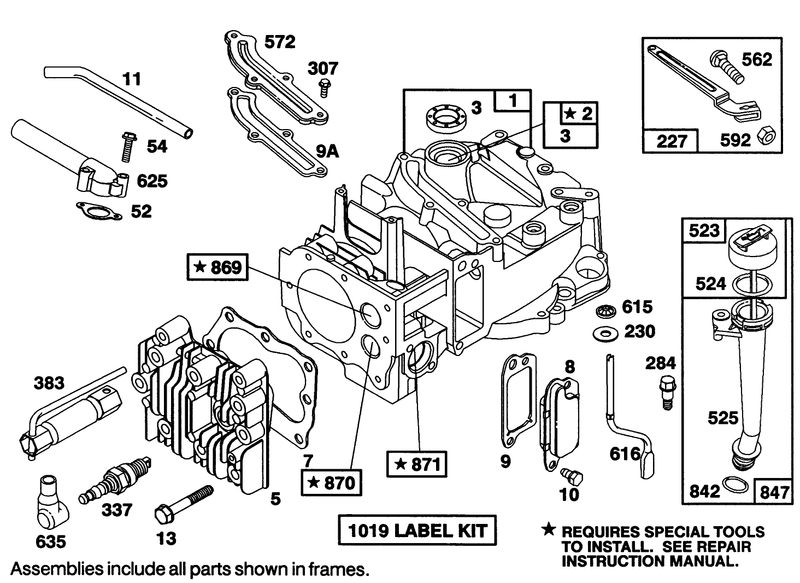 Engine Briggs and Stratton Model 122702 3188 01
