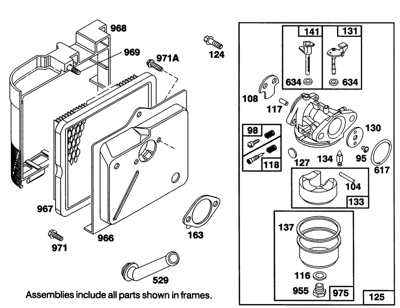 Engine Briggs and Stratton Model 122702 3188 01