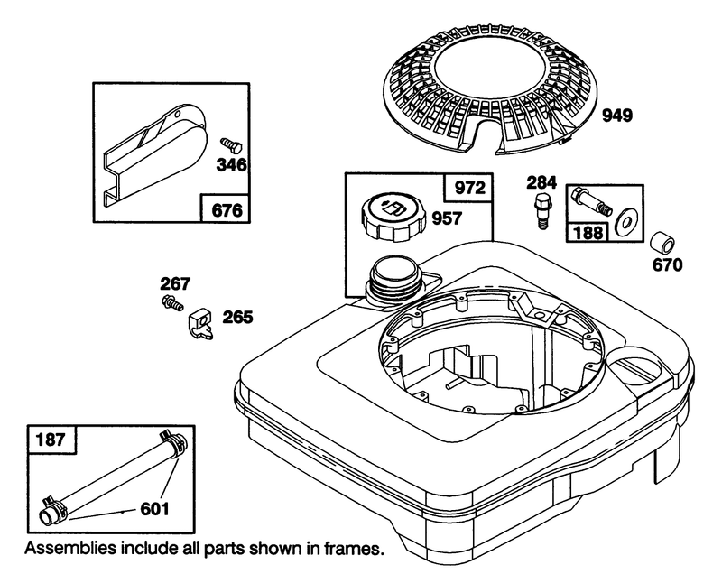 Engine Briggs and Stratton Model 122702 3188 01