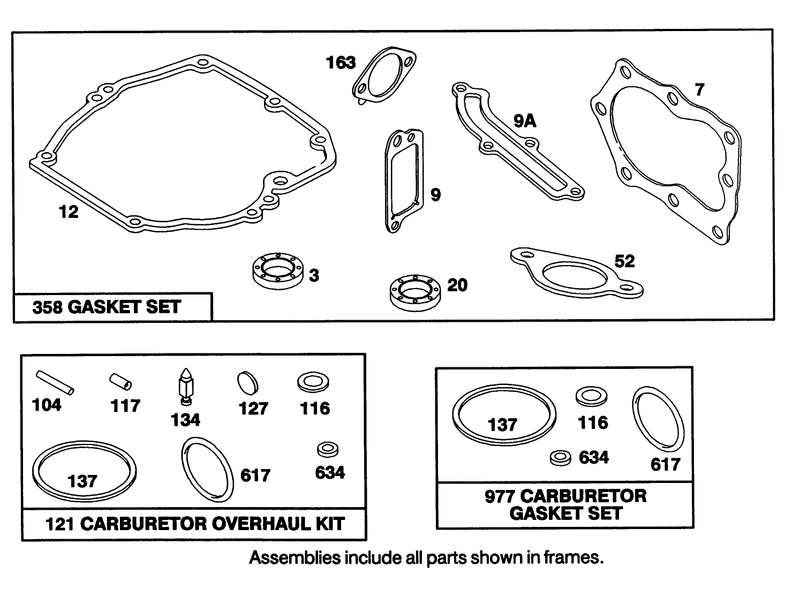 Engine Briggs and Stratton Model 122702 3188 01
