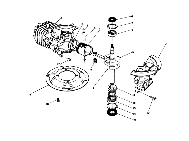 Crank Shaft Assembly model No 47pl0 1