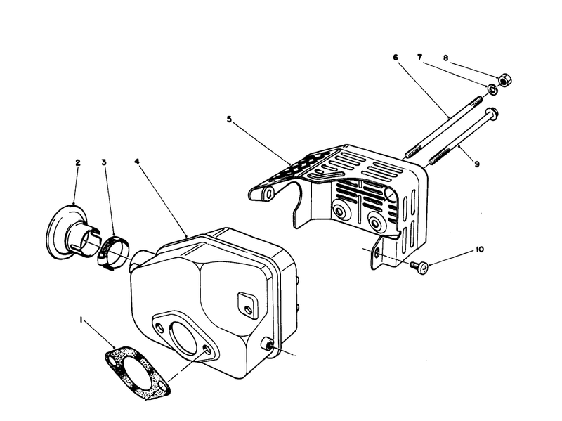 Muffler Assembly model No 47pl0 1