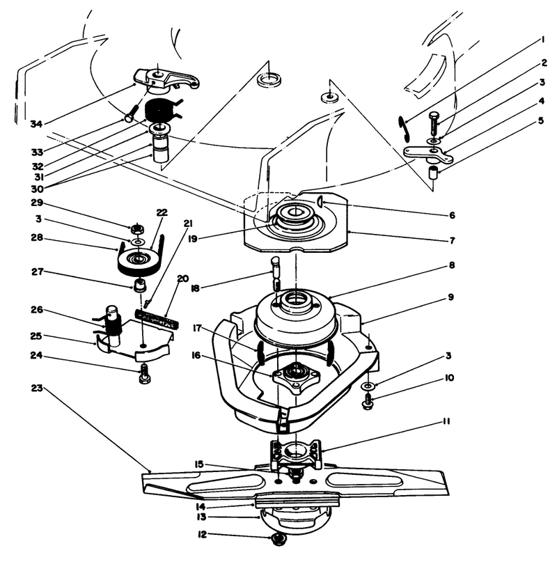 Blade Brake Clutch Assembly