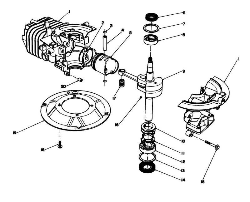 Crankshaft Assembly engine No 47pl0 2