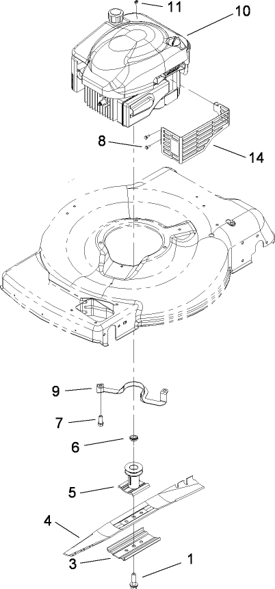 Engine and Blade Assembly