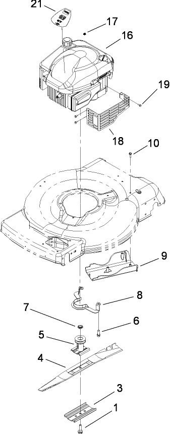Engine and Blade Assembly