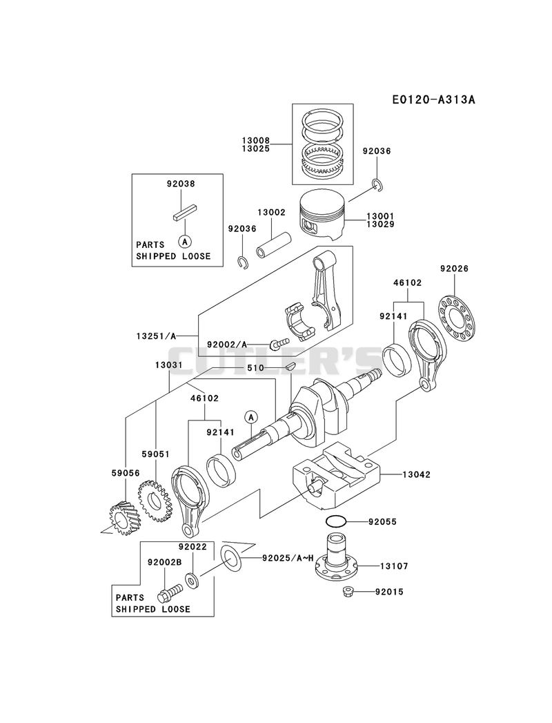 PISTON/CRANKSHAFT