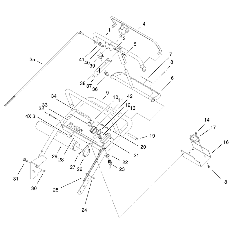 Handle and Control Panel Assembly