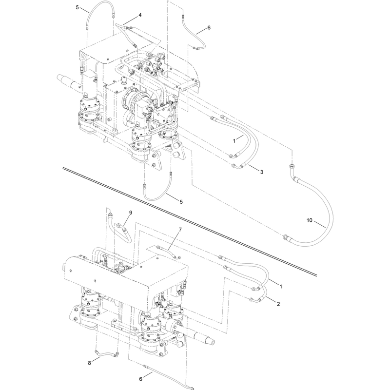 Thrust Frame Hydraulic Hose Assembly No 7