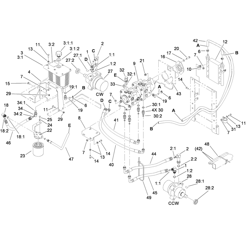Hydraulic Tank Motor and Pump Assembly