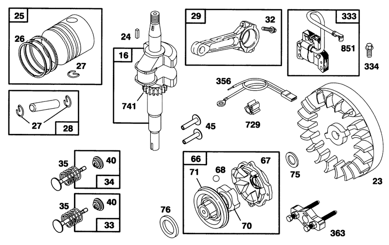 Engine Briggs and Stratton Model 98902 0130 01